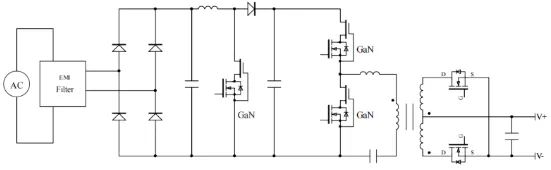 200W LED氮化鎵方案拓撲結(jié)構(gòu)